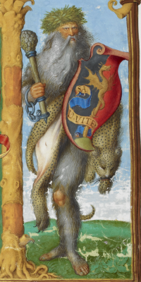 Wodewose Bluesteel, The Genealogy of the Royal Houses of Spain and Portugal (the 'Portuguese Genealogy'), Lisbon and Bruges, 1530–1534, Add MS 12531, f. 1r