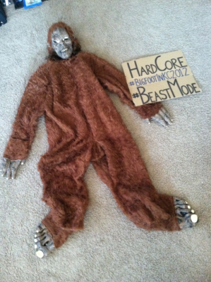 Photo of costume used in the hoax